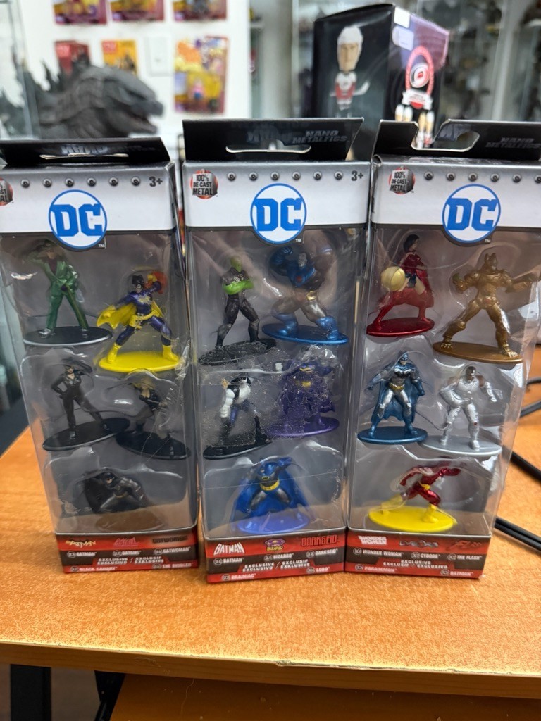 Jada Toys DC Universe MetalFigs Collector\'s Set 5 Pack Brand New Lot of 3