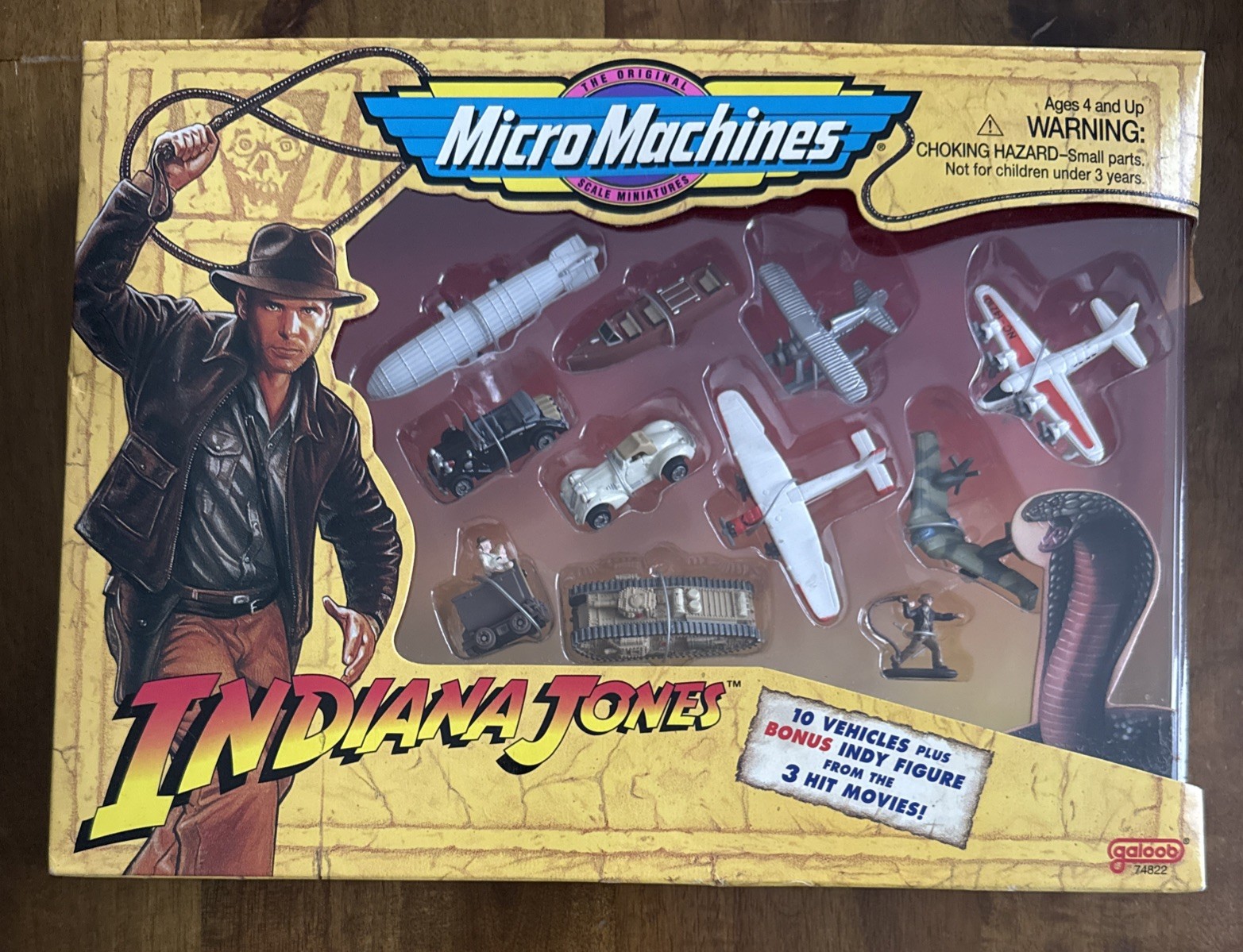 Vintage 1995 Galoob Micro Machines Indiana Jones box set. NIB NEW Sealed