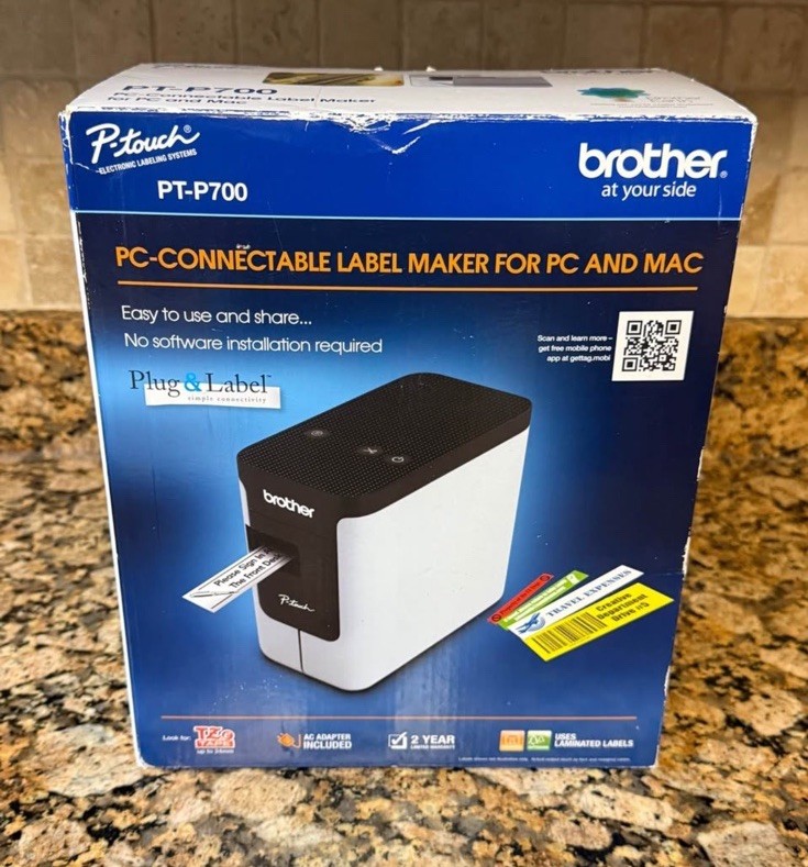 New Brother P-Touch PC Connectable Label Maker (PT-P700) New Brother P-Touch PC Connectable Label Maker (PT-P700)