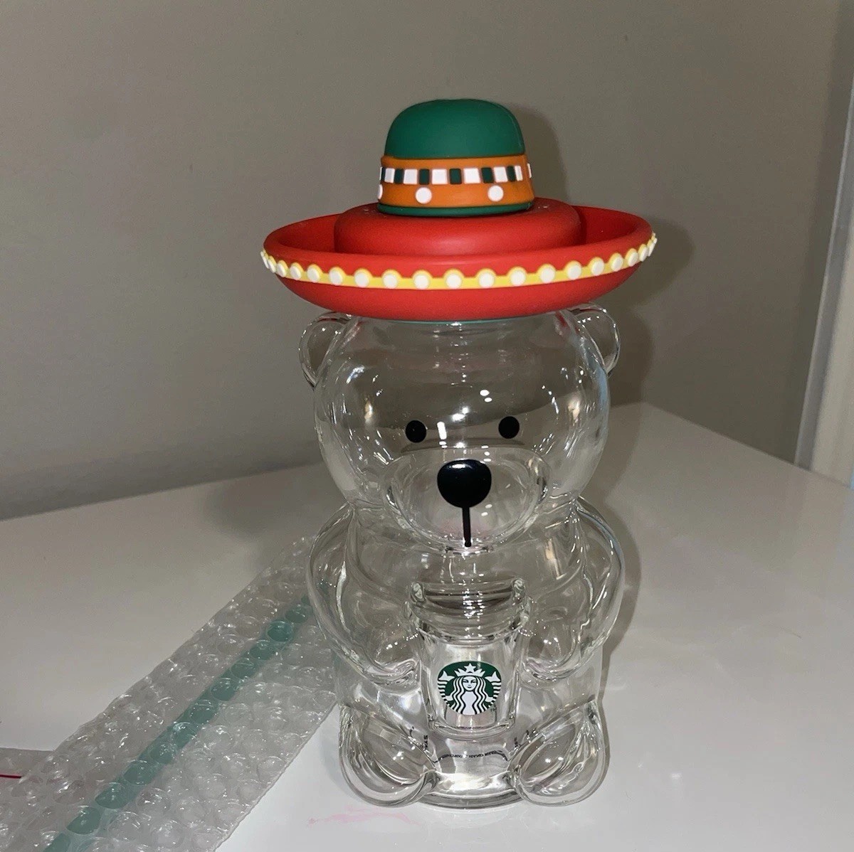 Starbucks Glass Bear Cup Overseas Collection Latin American Bearista Starbucks Glass Bear Cup Overseas Collection Latin American Bearista