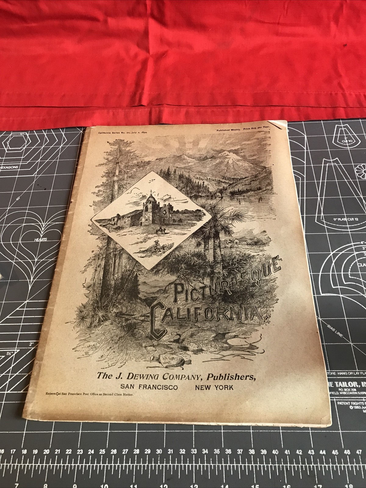 Antique 1894 Picturesque California No. 20 Book