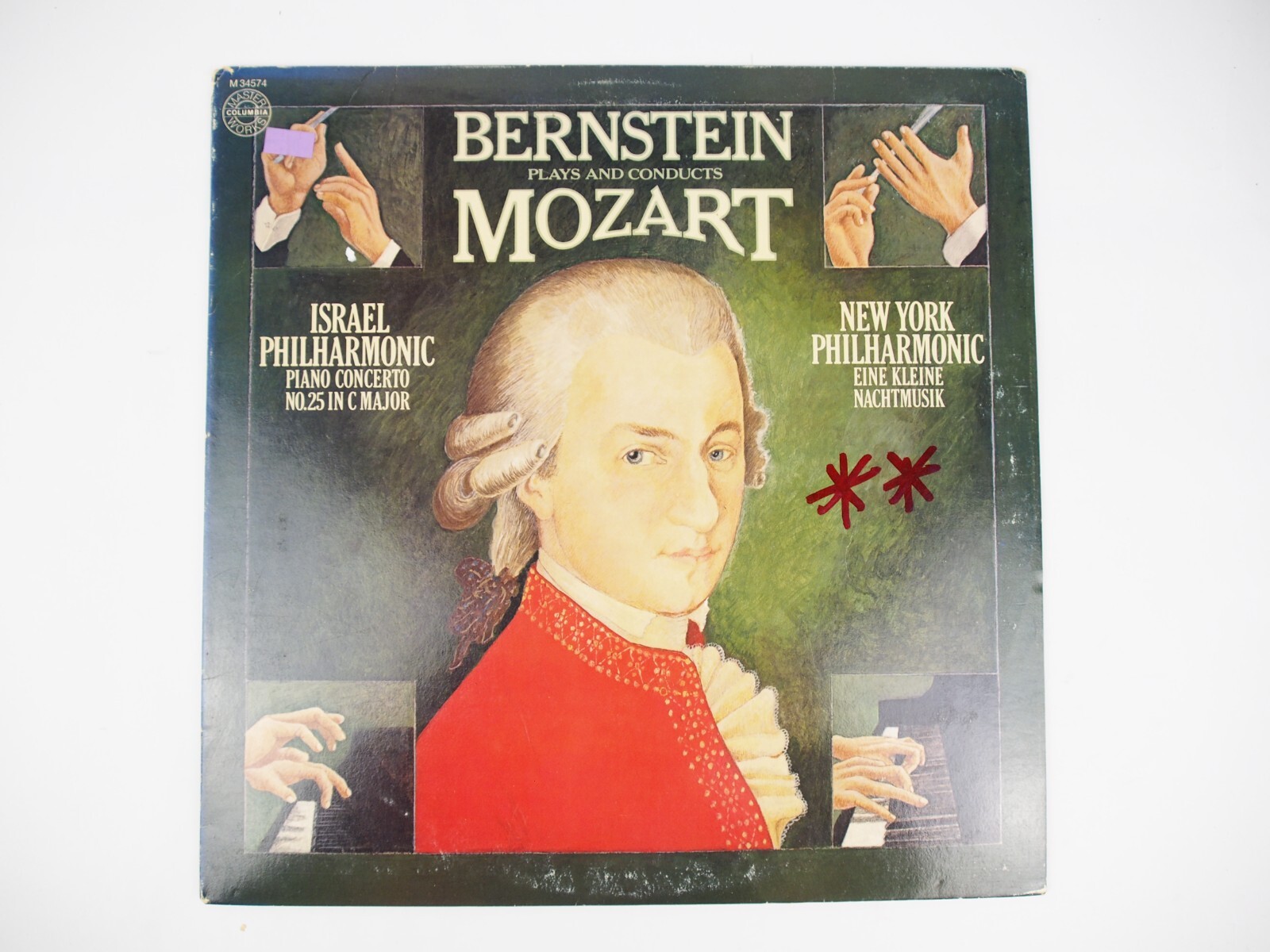 BERNSTEIN PLAYS AND CONDUCTS MOZART LP PIANO CONCERTO NO. 25 IN C MAJOR DEMO VG+ BERNSTEIN PLAYS AND CONDUCTS MOZART LP PIANO CONCERTO NO. 25 IN C MAJOR DEMO VG+