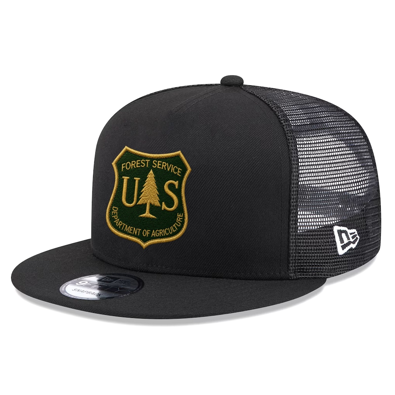 US Forest Service Embroidered 59FIFTY Black Mesh Hat Patch Cap US Forest Service Embroidered 59FIFTY Black Mesh Hat Patch Cap