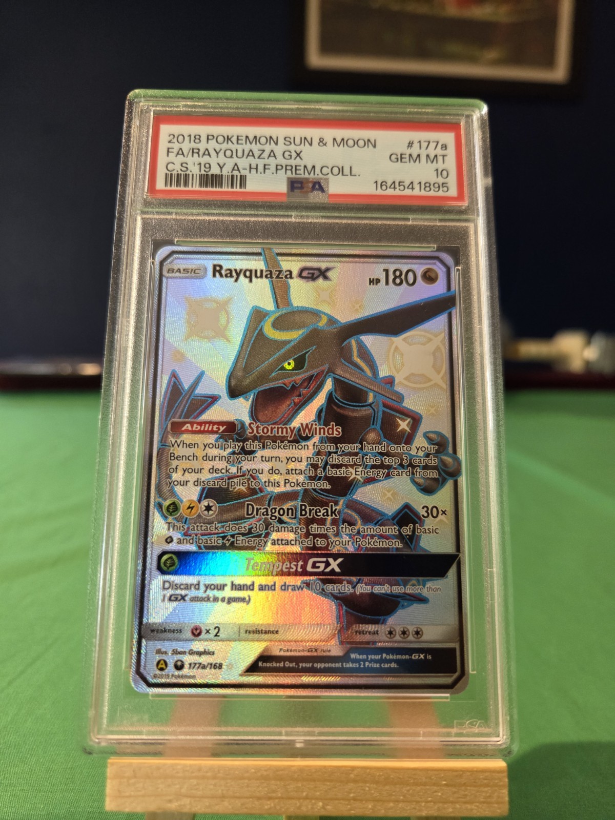 Pokemon PSA 10 Shiny Rayquaza GX 177a/168 Hidden Fates Premium Collection Promo Pokemon PSA 10 Shiny Rayquaza GX 177a/168 Hidden Fates Premium Collection Promo