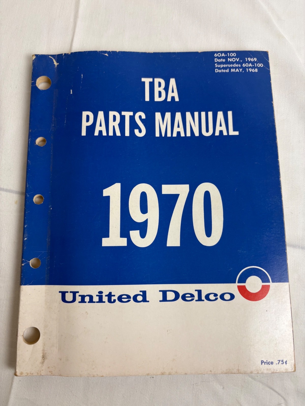 1970 AC United Delco TBA Parts Manual - Nov 1969 printing