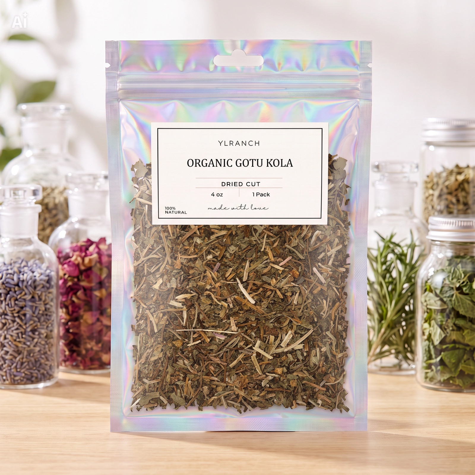 Gotu Kola Organic Dried Cut ~ Centella Asiatica ~ 100% Premium