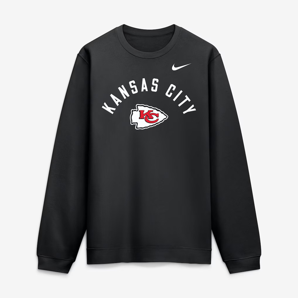 SALE- Kansas City Chiefs Nike Defensive Leader Club Fleece Sweatshirt - Black