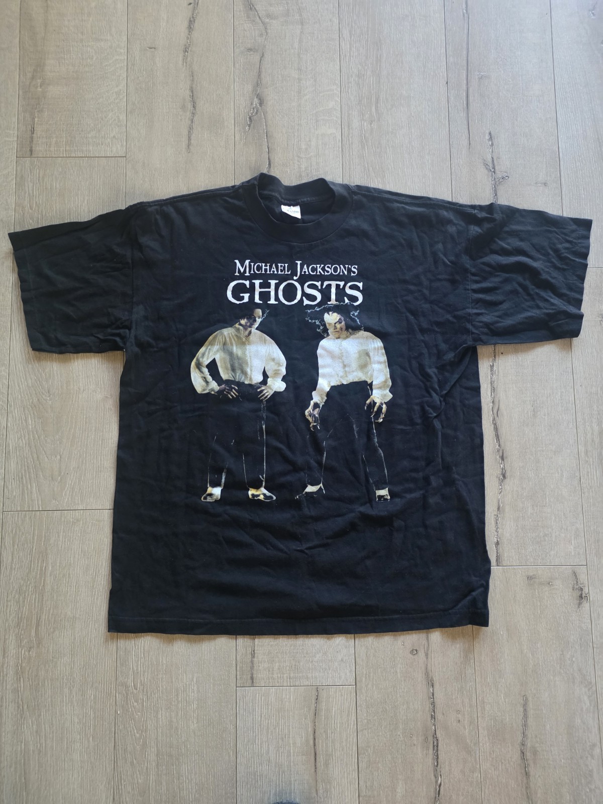 Vintage 1997 Michael Jackson Ghosts T Shirt XL Pyramid Triumph Double Sided USA