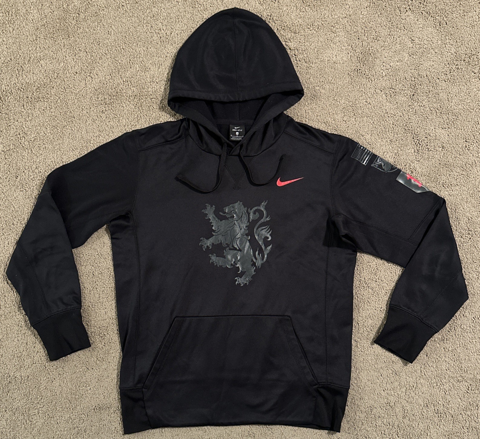 Nike Army Black Knights Rivalry Lion Hoodie Mens Medium Big Red 1 Therma Nike Army Black Knights Rivalry Lion Hoodie Mens Medium Big Red 1 Therma