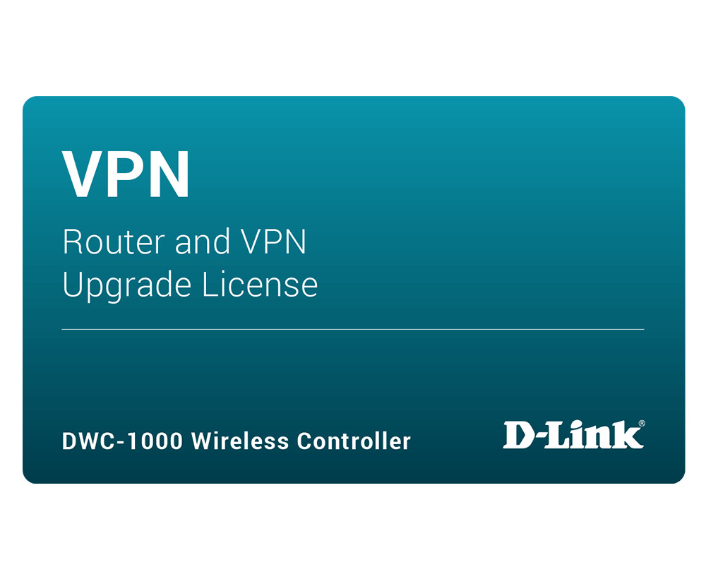 D-Link DWC-1000 VPN Upgrade License supports PPTP, L2TP, IPsec, and SSL VPNs. D-Link DWC-1000 VPN Upgrade License supports PPTP, L2TP, IPsec, and SSL VPNs.