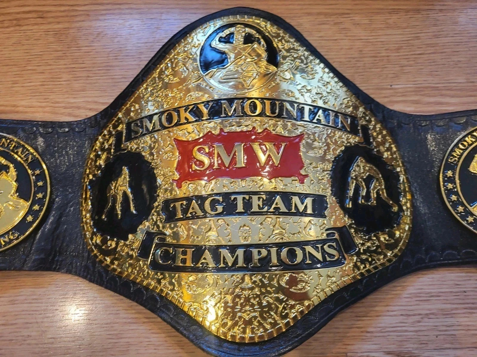 SMW Smoky Mountain Tag Team World Heavyweight Championship Belt Replica Title