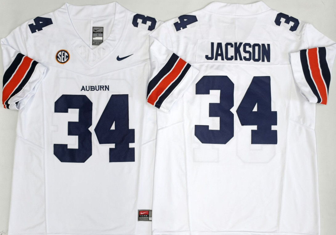 Man Auburn Tigers Bo jackson Jersey 34# All Stitched Man Auburn Tigers Bo jackson Jersey 34# All Stitched