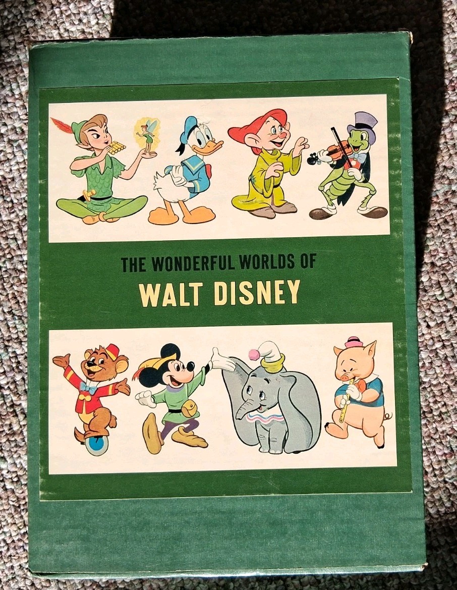 NICE Wonderful Worlds of Walt Disney 4 Book Set Slipcase 1965 Golden Press VTG NICE Wonderful Worlds of Walt Disney 4 Book Set Slipcase 1965 Golden Press VTG