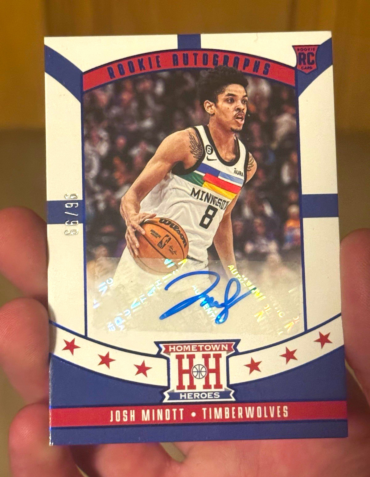 Panini 2022-23 Chronicles Hometown Heroes Josh Minott RC Auto /99 #HHR-JMT Panini 2022-23 Chronicles Hometown Heroes Josh Minott RC Auto /99 #HHR-JMT