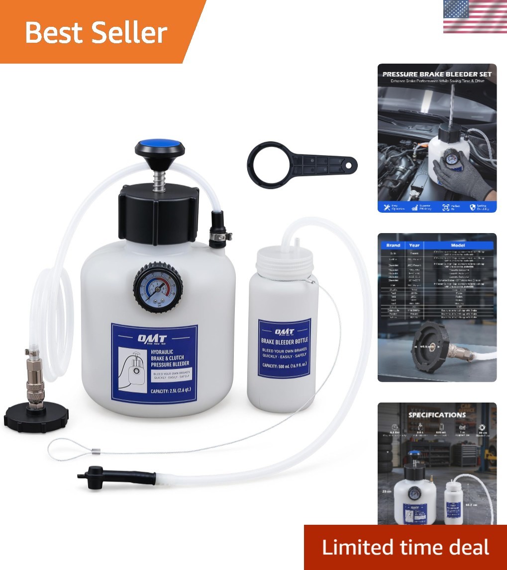 OMT 2.5L Pressure Brake Bleeder Kit Extractor