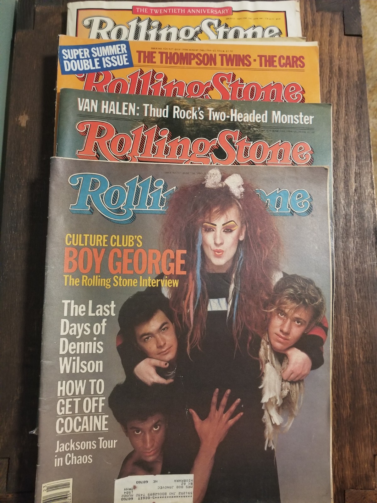 Rolling Stone Magazine Lot of 4 Issues from 1980\'s Issues 423 424 426/427 512 Rolling Stone Magazine Lot of 4 Issues from 1980\'s Issues 423 424 426/427 512