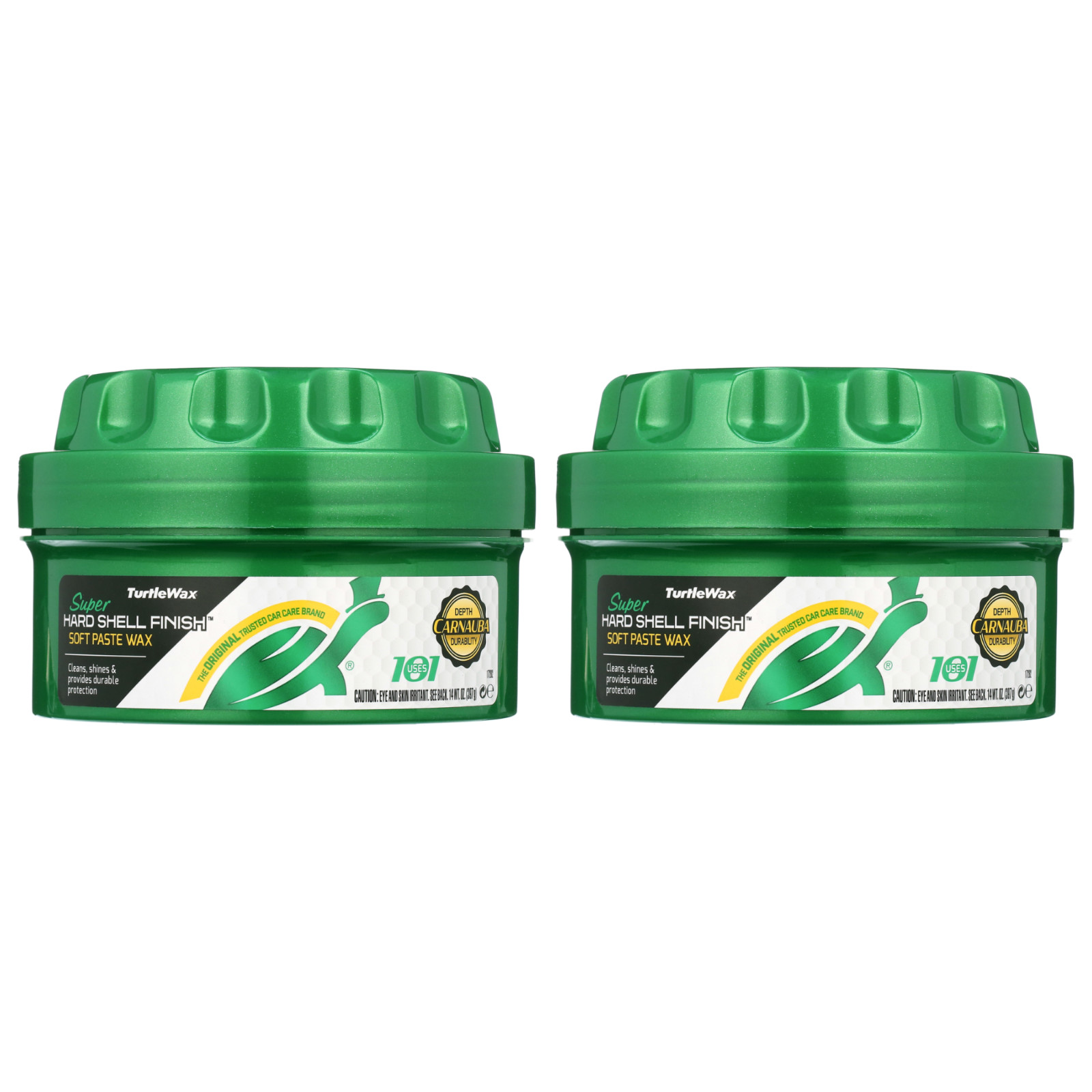 Turtle Wax 50810 Super Hard Shell Paste Wax 14 oz 2-Pack