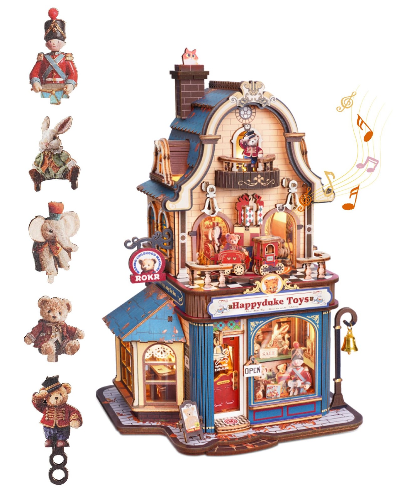 ROKR Happyduke DIY Miniature House Kit 3D Puzzle ROKR Happyduke DIY Miniature House Kit 3D Puzzle