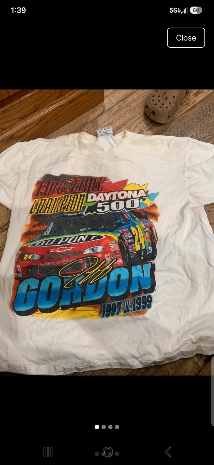 Vintage jeff garden Nascar tee