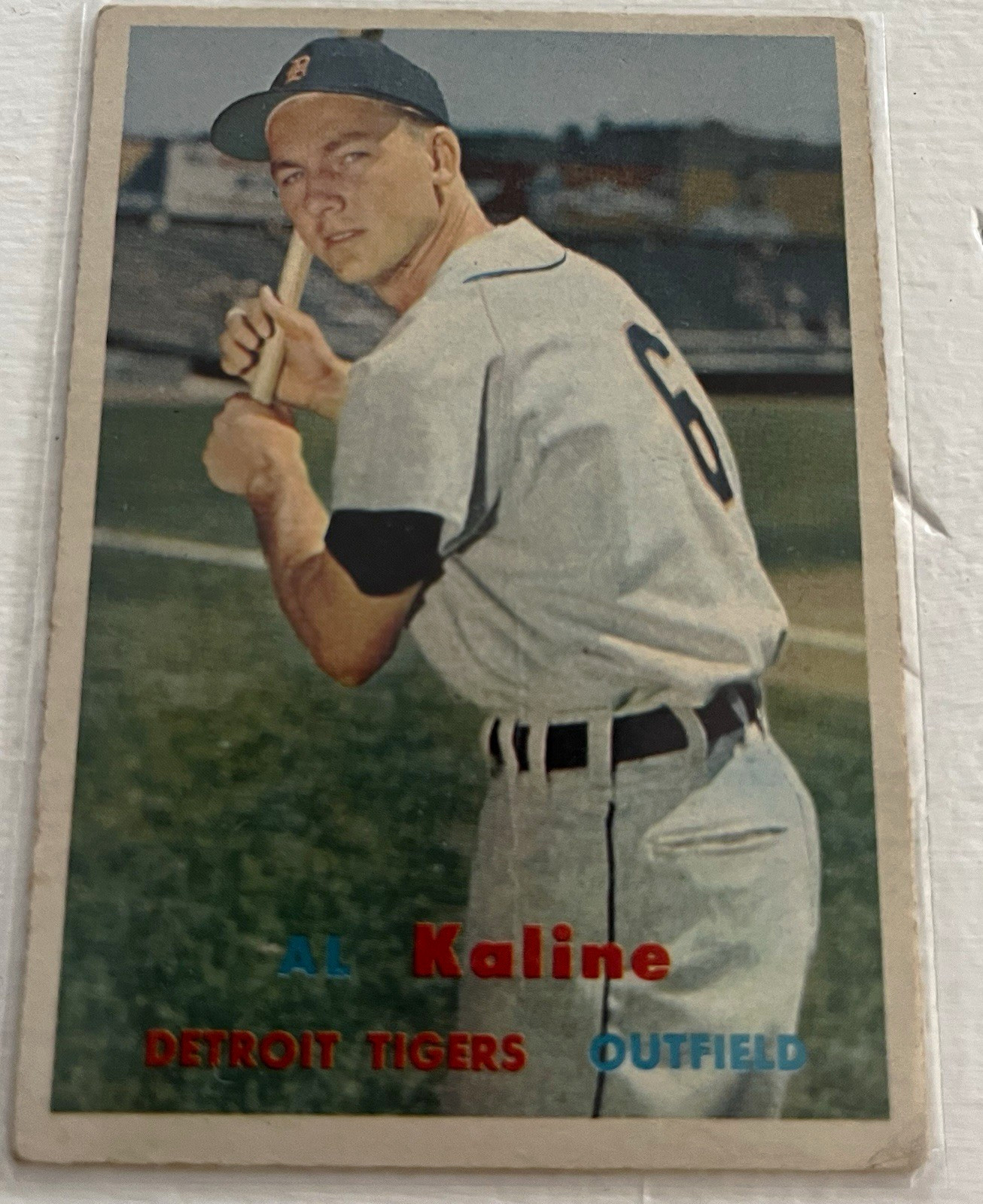 Al Kaline Topps 1957 #125 Detroit Tigers Base Set Baseball Trading Card Al Kaline Topps 1957 #125 Detroit Tigers Base Set Baseball Trading Card