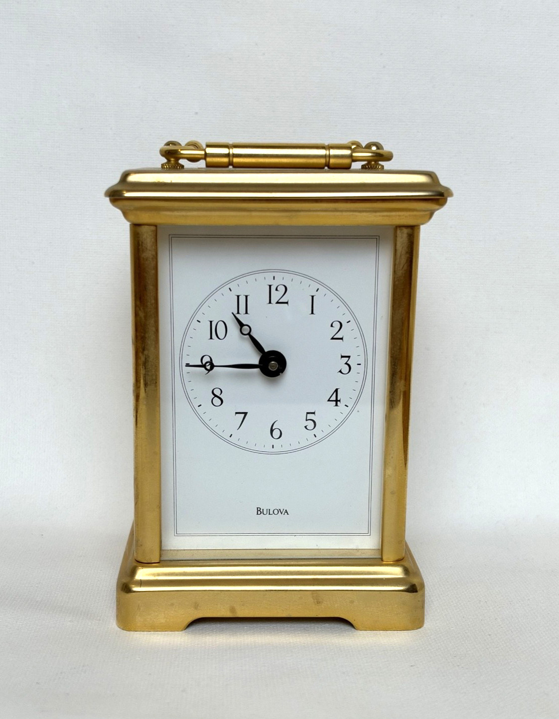 vintage bulova key-wound carriage clock vintage bulova key-wound carriage clock