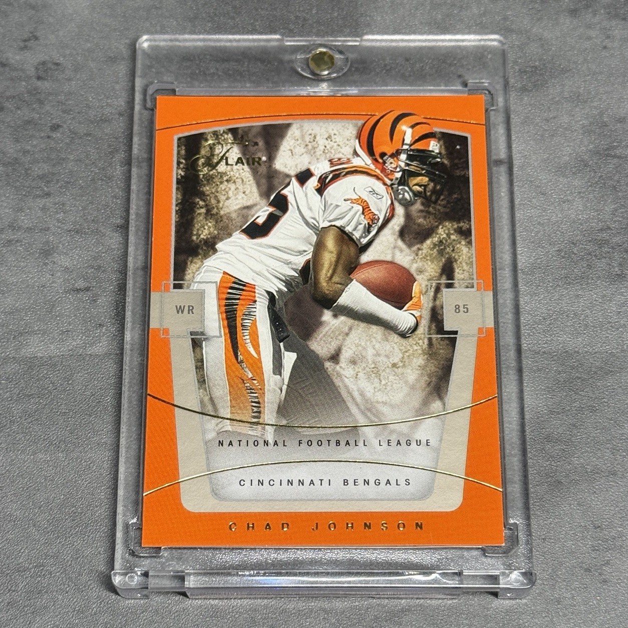 2004 Fleer Flair CHAD JOHNSON Rookie ROW 1 #22 /100 SSP Color Match 2004 Fleer Flair CHAD JOHNSON Rookie ROW 1 #22 /100 SSP Color Match