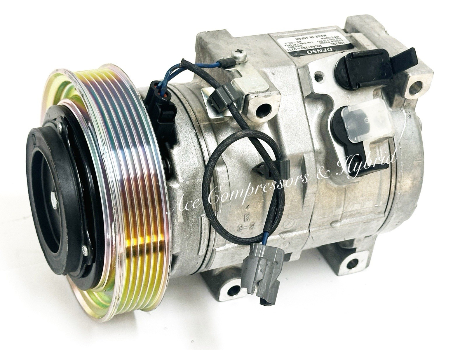 Denso New A/C Compressor With Clutch fits Honda Accord 2003-2007.