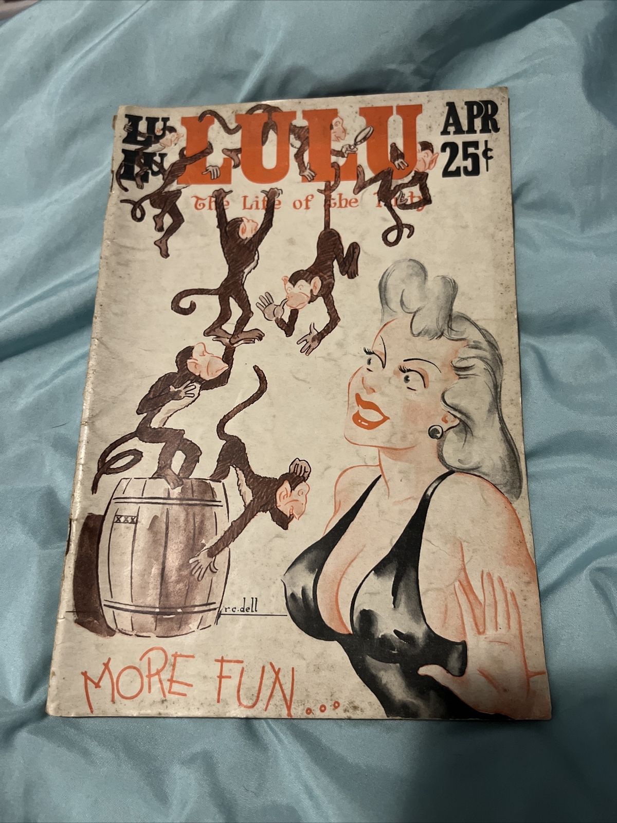 Vintage Lulu Magazine Vol. 2   April 1938 Pulp Art