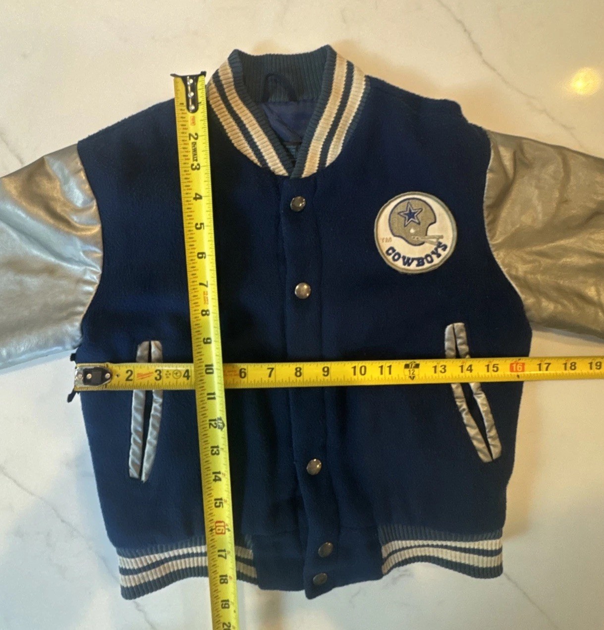 Dallas Cowboys Boys Sz 10 1970s/80s Sears Roebuck Varsity Letterman Jacket Dallas Cowboys Boys Sz 10 1970s/80s Sears Roebuck Varsity Letterman Jacket