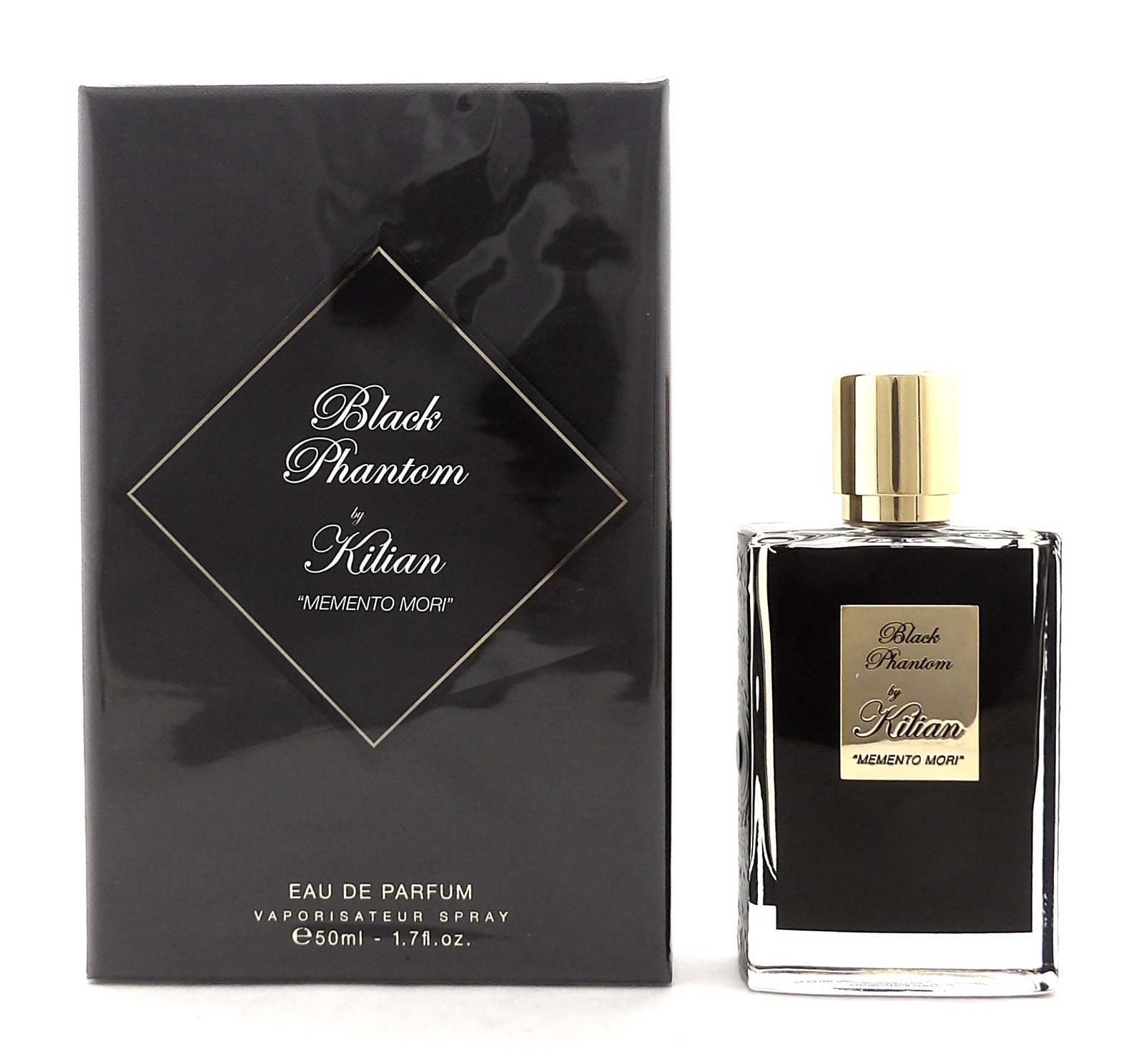 Black Phantom by Kilian 1.7 oz Eau de Parfum REFILLABLE Spray for Men New in Box Black Phantom by Kilian 1.7 oz Eau de Parfum REFILLABLE Spray for Men New in Box
