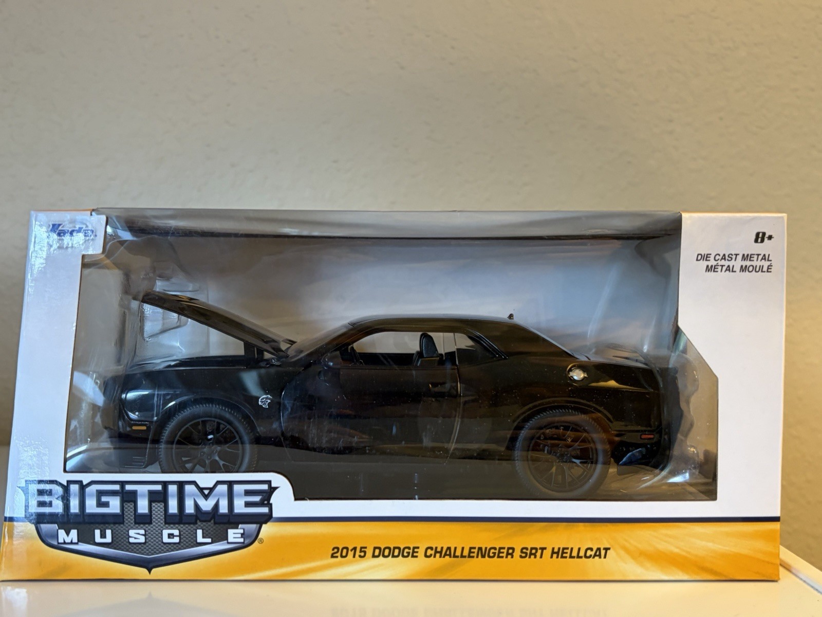 Jada Big Time Muscle 2015 Dodge Challenger SRT Hellcat 1/24 Diecast Sealed Box Jada Big Time Muscle 2015 Dodge Challenger SRT Hellcat 1/24 Diecast Sealed Box