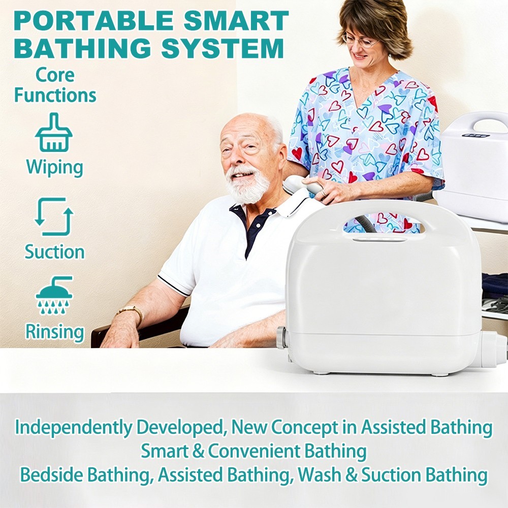 Irtme Bedside Bath System for Bedridden Elderly Paralyzed, Intelligent No-Water Irtme Bedside Bath System for Bedridden Elderly Paralyzed, Intelligent No-Water