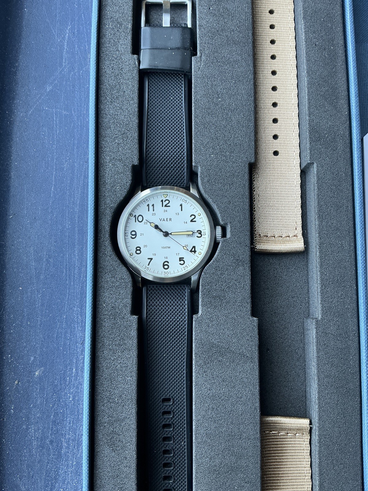 Vaer S5 Silver 42mm Mint Quartz