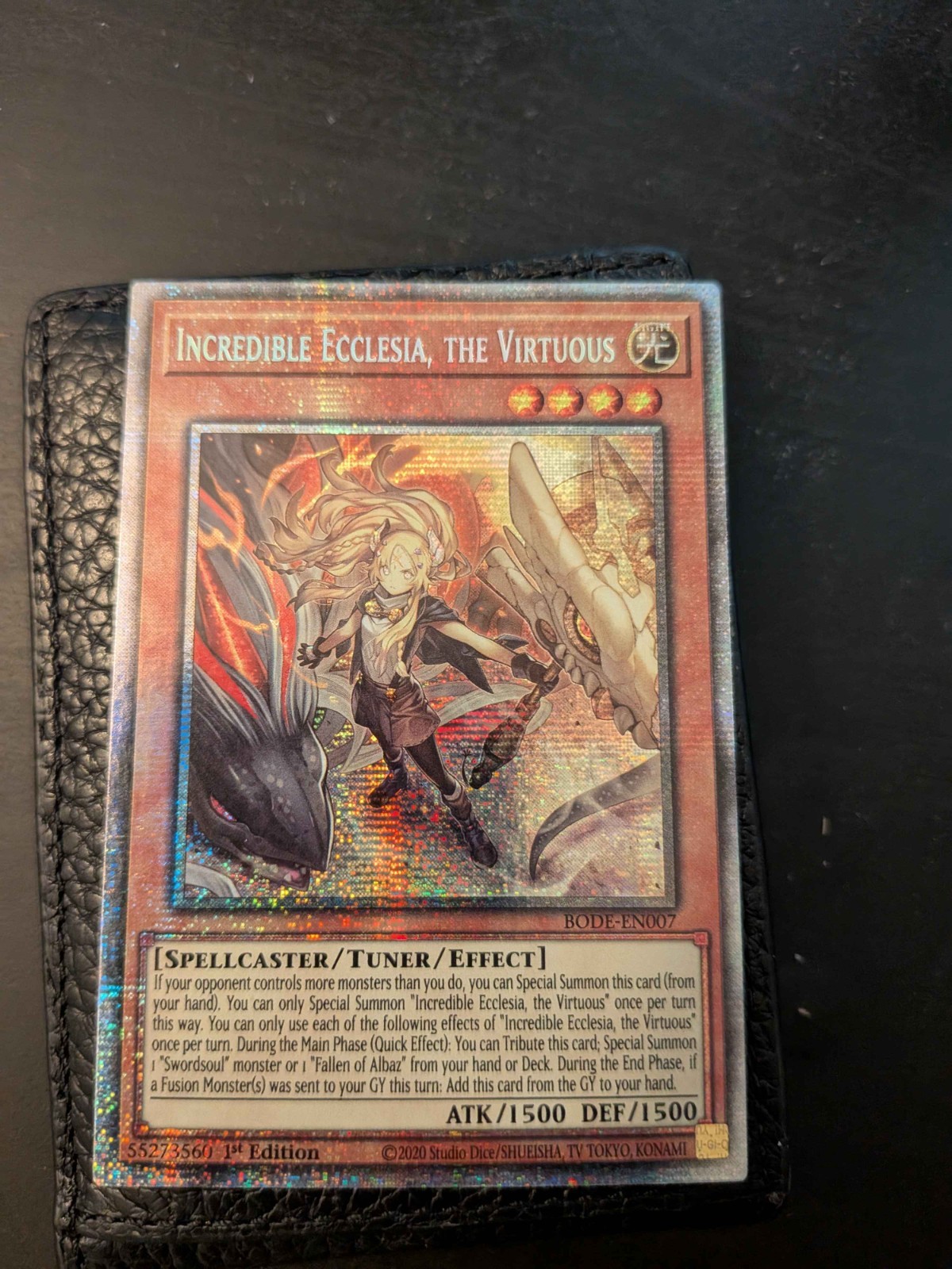 Yu-Gi-Oh Incredible Ecclesia, The Virtuous BODE-EN007 Starlight Rare 1st Ed NM Yu-Gi-Oh Incredible Ecclesia, The Virtuous BODE-EN007 Starlight Rare 1st Ed NM