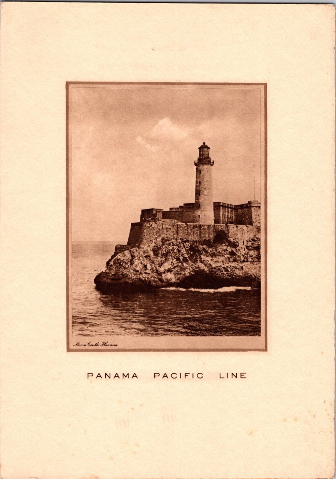 Vintage 1930\'s Panama Line S.S. City of Newport News Steamship Morro Havana Menu
