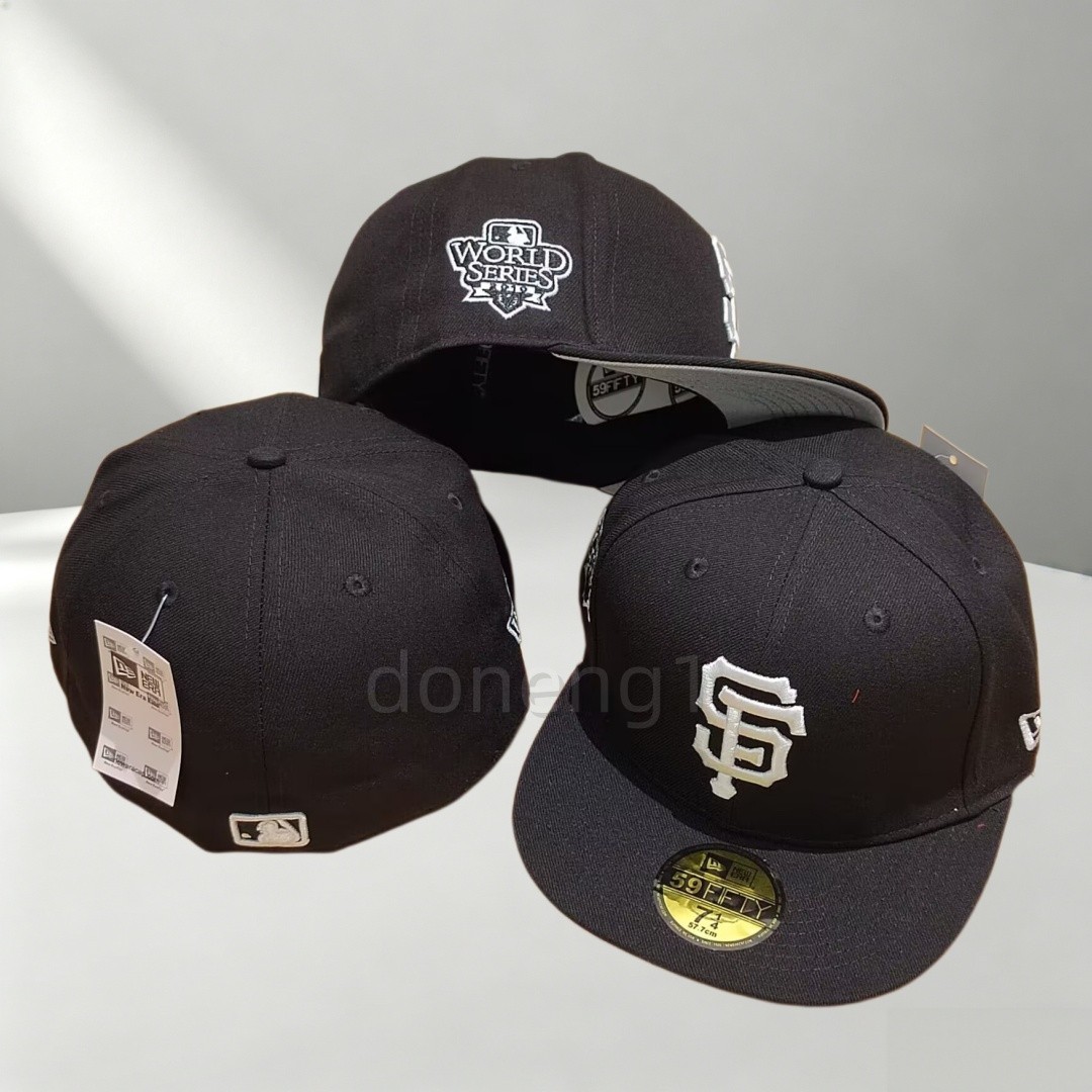 San Francisco Giants MLB 2010 World Series Patch 59FIFTY Black Flat Brim Hat Cap San Francisco Giants MLB 2010 World Series Patch 59FIFTY Black Flat Brim Hat Cap