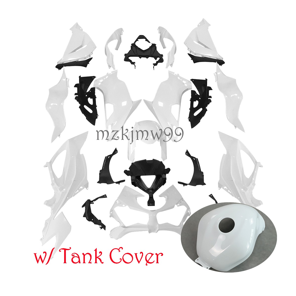 Injection Fairing Kit+Tank Cover For Kawasaki Ninja ZX6R ZX 6R ZX636 2019-2023