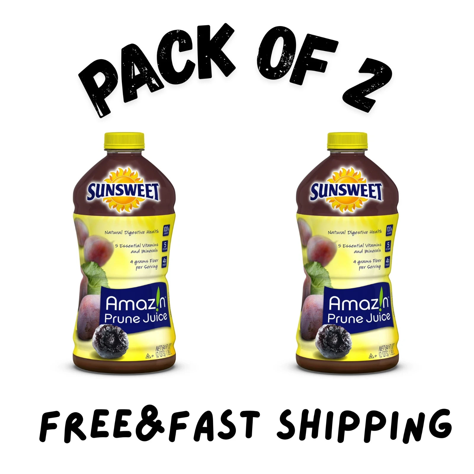 PR Sunsweet AmazIn 100% Juice, Prune, 64 fl oz, (2 pack) PR Sunsweet AmazIn 100% Juice, Prune, 64 fl oz, (2 pack)