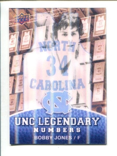 2010-11 UD North Carolina Basketball 3D Legendary Numbers LN-17 Bobby Jones