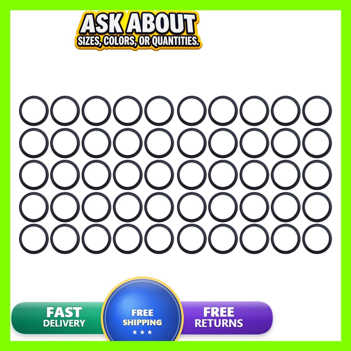 Lamons Sterling Seal XP70BUN230X50 230 Quad Ring, Buna NBR, 70 D (pack Of 50)