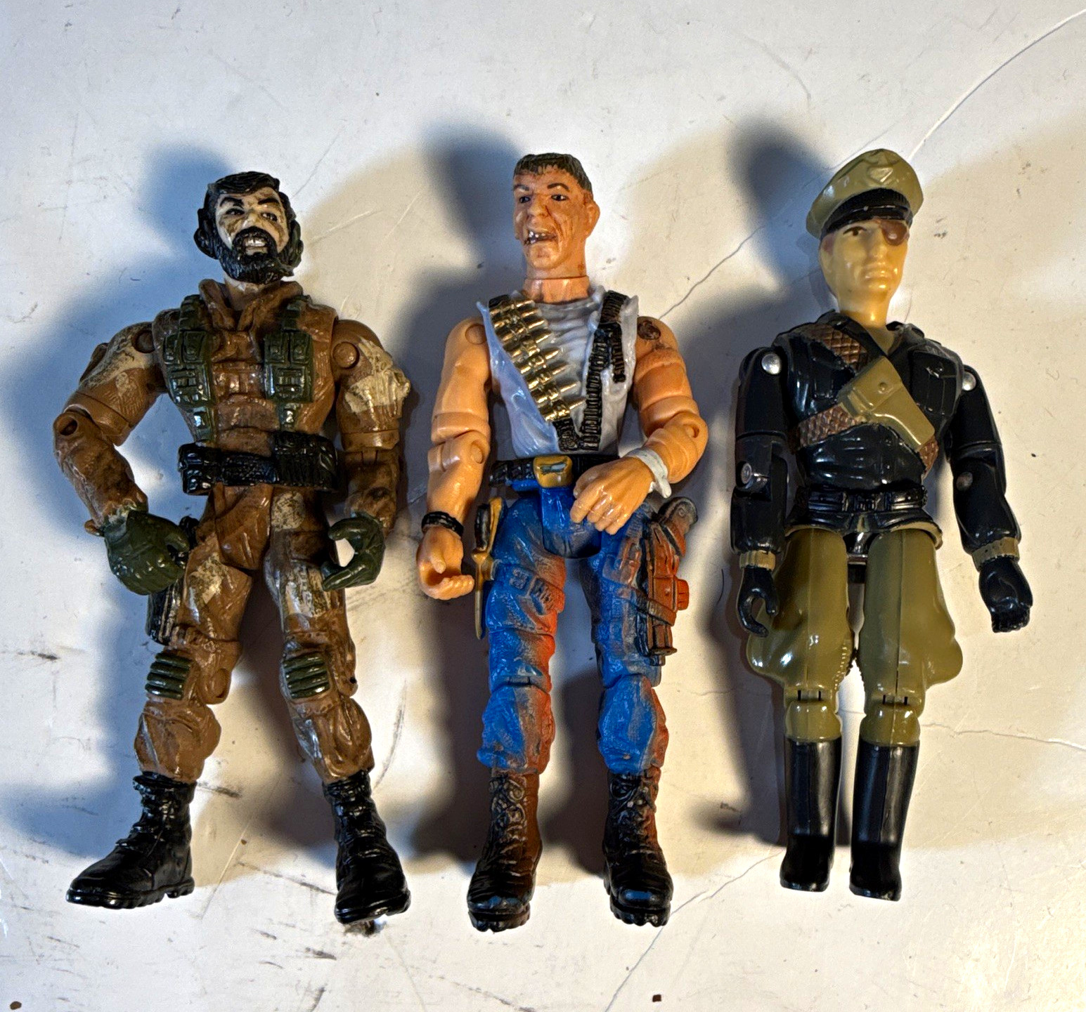 Lanard The Corps Military Action Figure Lot of 3 Vintage 1986 2003 2005