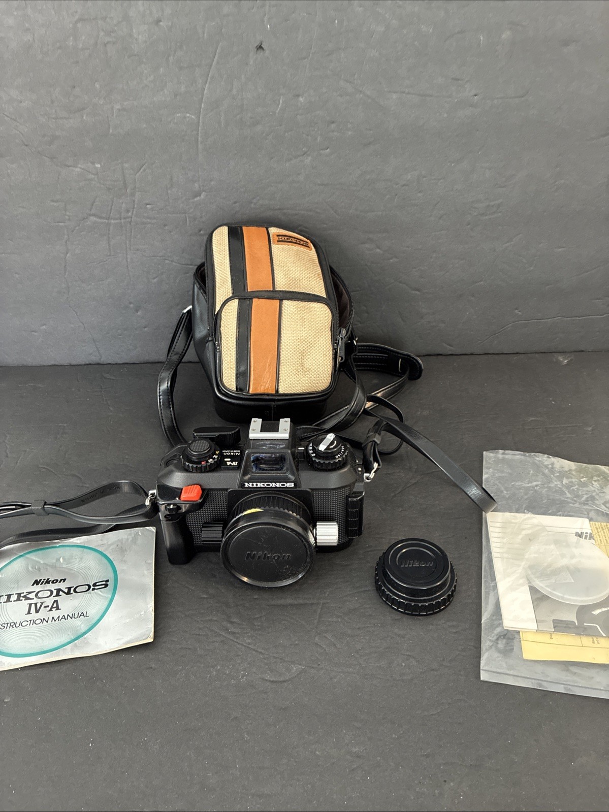 Vintage Nikon Nikonos IV-A Black Portable Underwater 35mm f/2.5 Film Camera