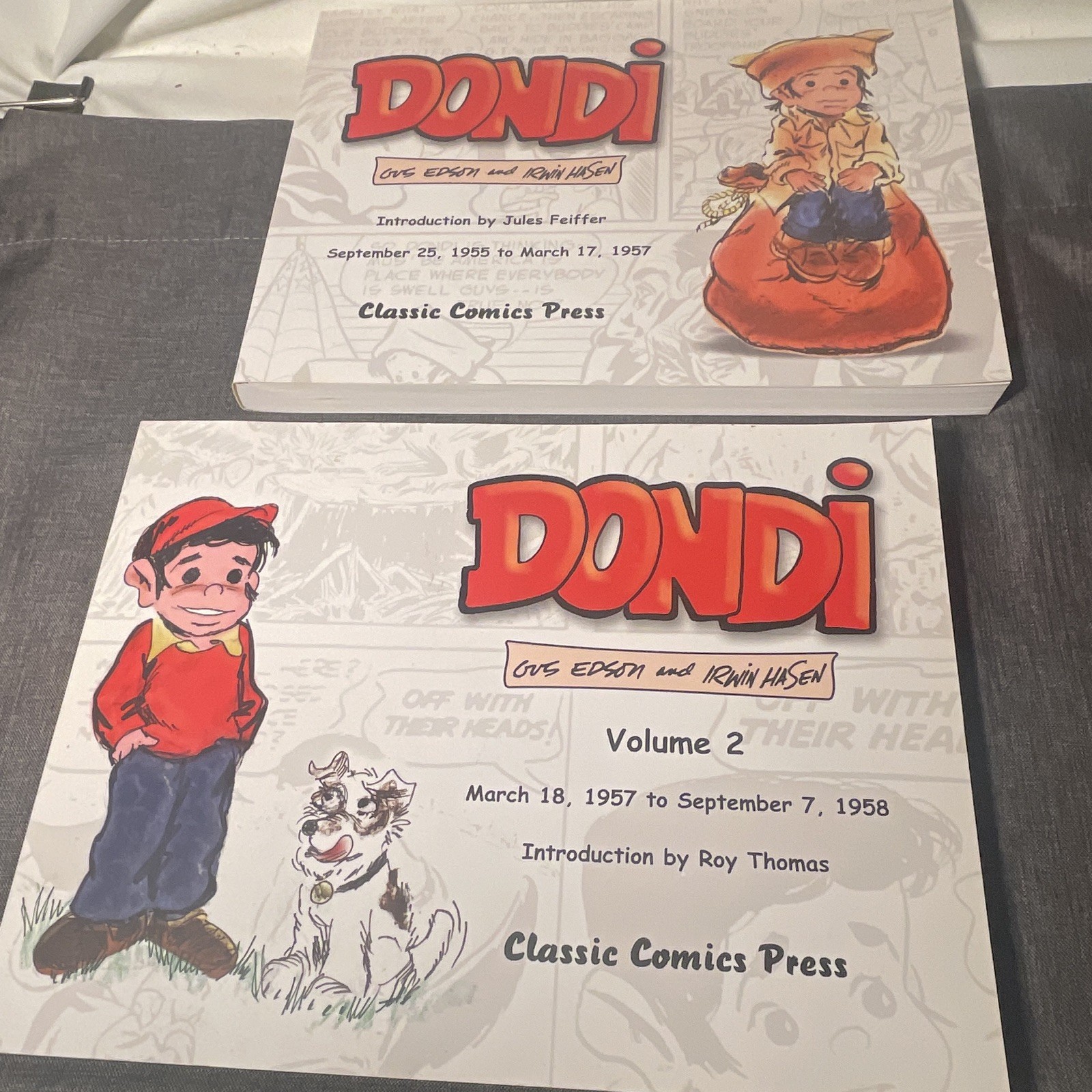 Dondi. Classic Comics Press Vol 1 & 2 SC Gus Edson & Irwin Hasen 1955 - 1958 Dondi. Classic Comics Press Vol 1 & 2 SC Gus Edson & Irwin Hasen 1955 - 1958