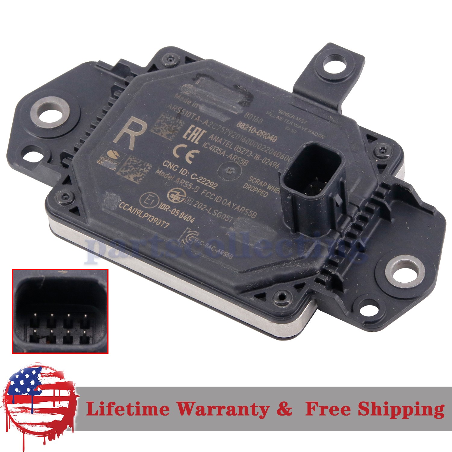 Front Cruise Control Distance Sensor Radar for Toyota RAV4 2022-2024 88210-0R040 Front Cruise Control Distance Sensor Radar for Toyota RAV4 2022-2024 88210-0R040