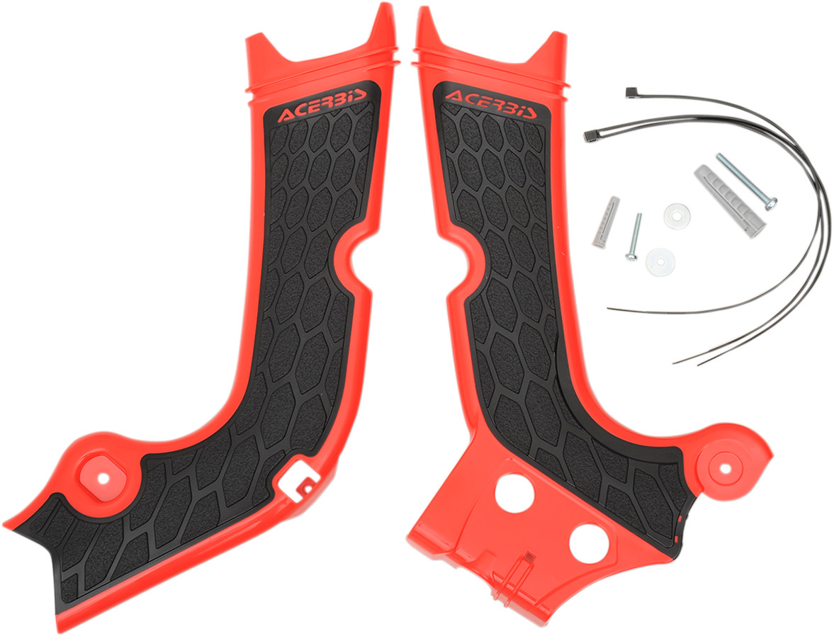 Acerbis X-Grip Frame Guards Red/Black Honda CRF250R/450R 17-19
