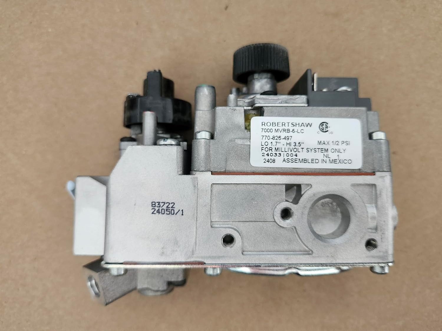 OEM Robertshaw 7000MVRB-5-LC Natural Gas Valve (HHT SRV24033)