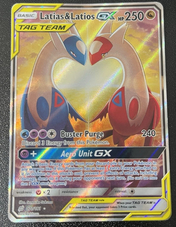 Latias & Latios GX (Alternate Full Art) 170/181 Sm-Team Up Holo 170/181 - MP