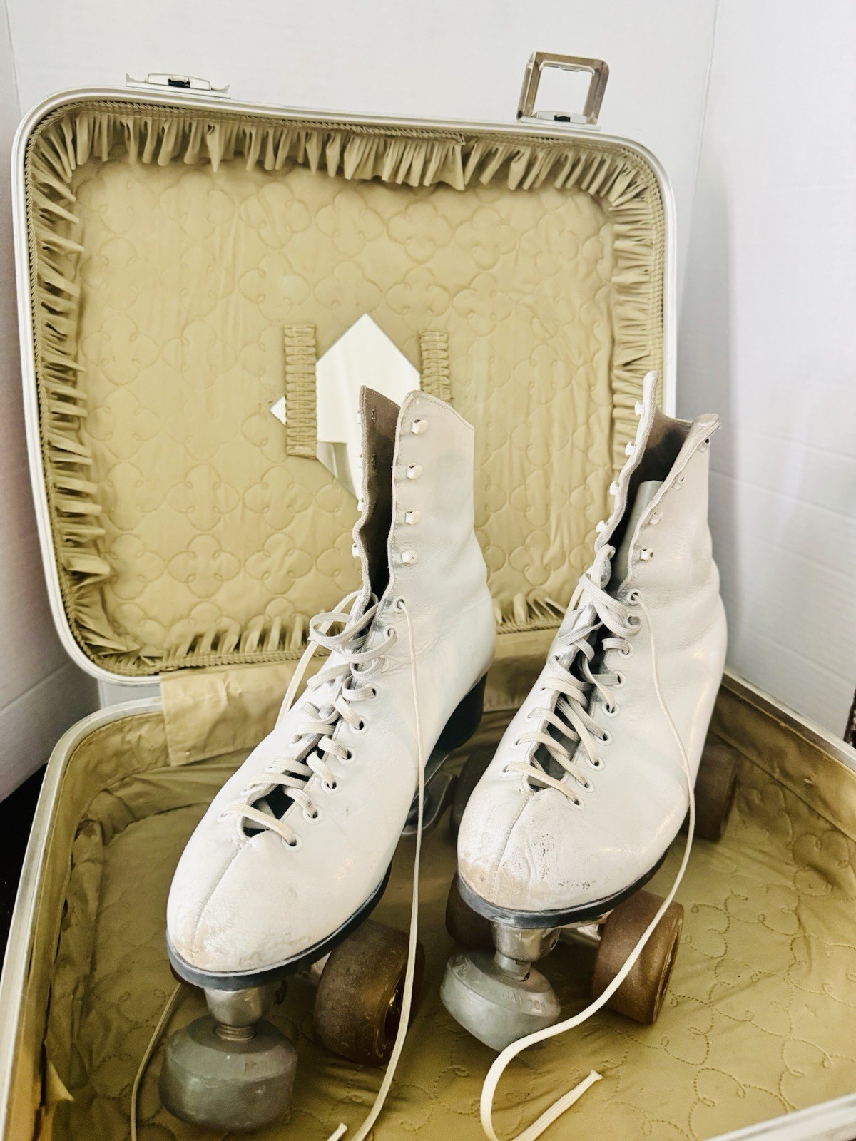 VTG Douglass-Snyder Custom Built Skates RSI Urethane Wheels 1976-81 Women Sz 7
