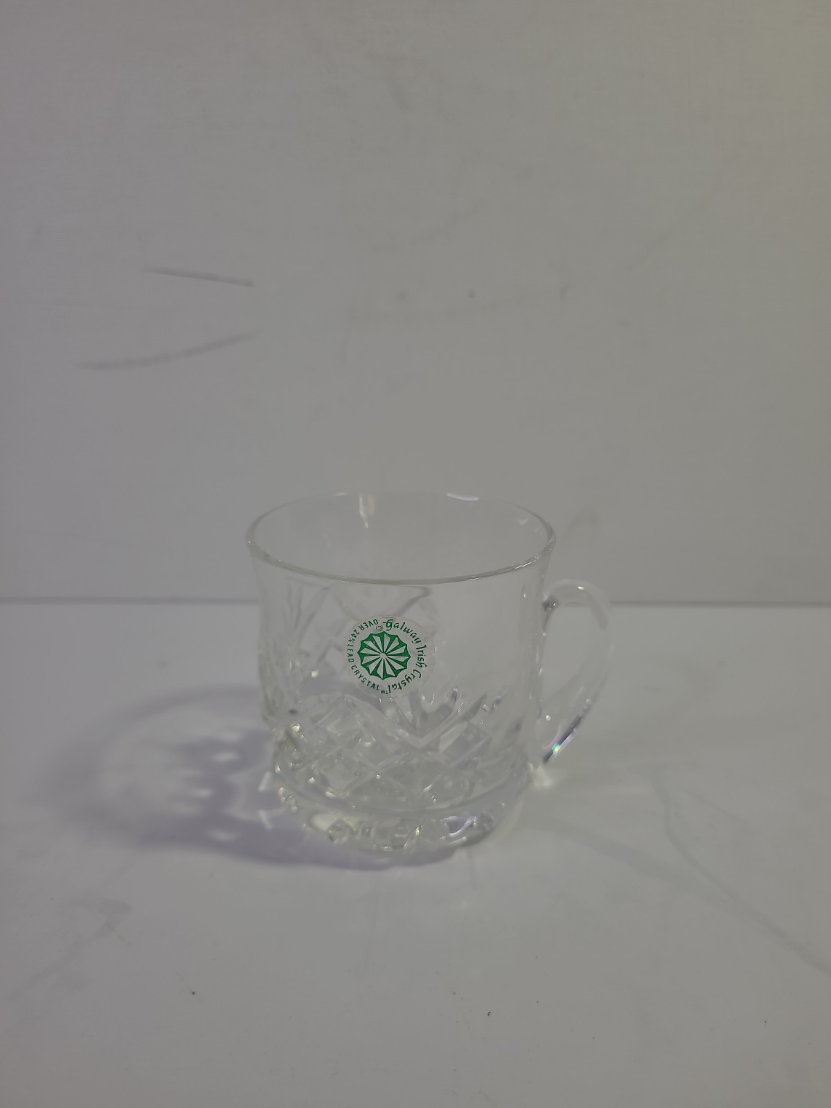 Vintage Galway Irish Crystal Ashford Baby Cup Mug In Original Box Ireland