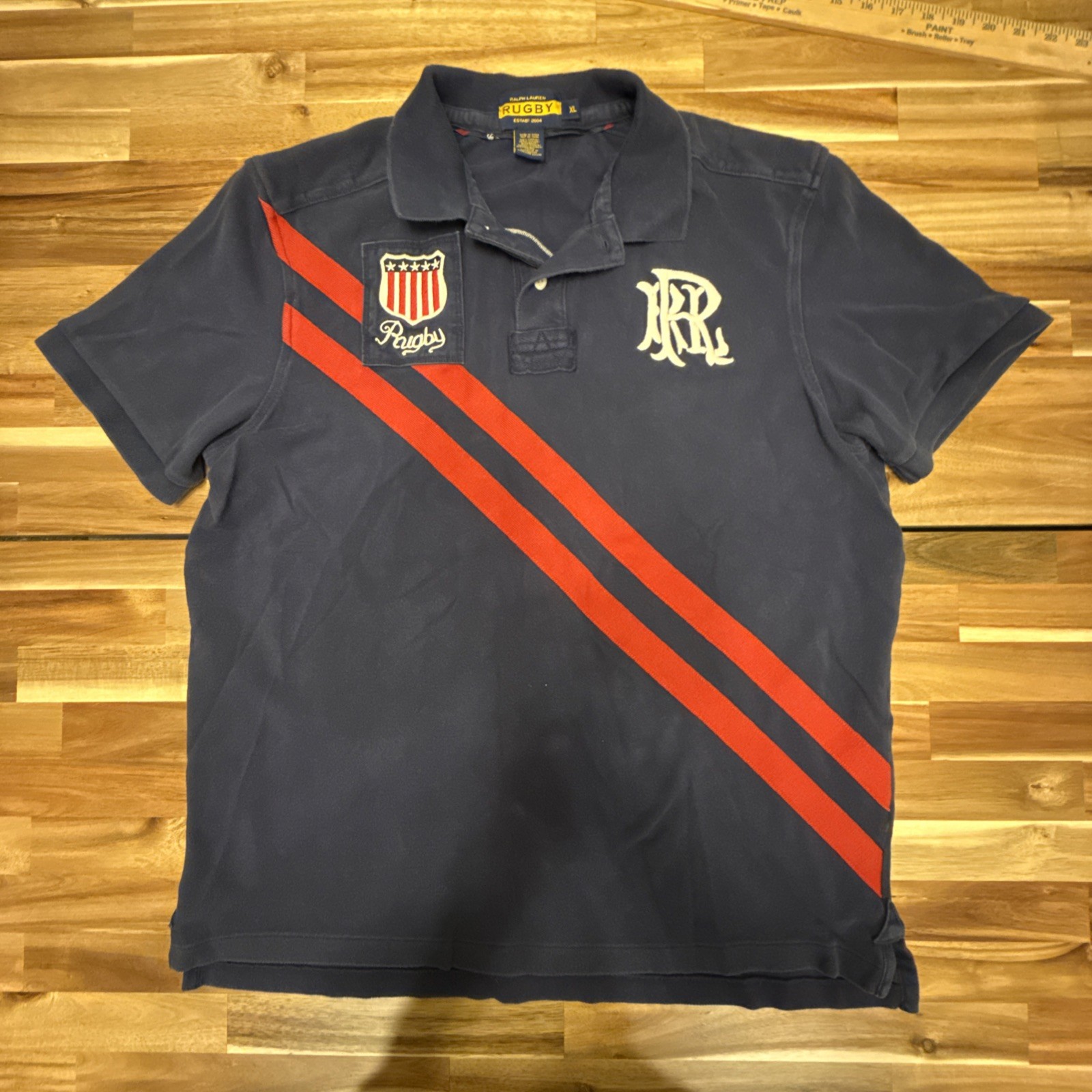 Ralph Lauren Polo Shirts Men’s PRL Rugby Club Crest Men\'s #12 Men’s XL Vintage Ralph Lauren Polo Shirts Men’s PRL Rugby Club Crest Men\'s #12 Men’s XL Vintage